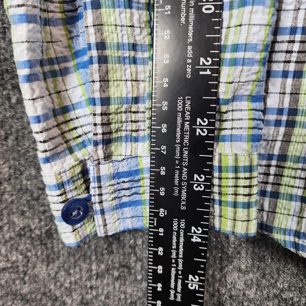 Woolrich Womens XL Coastal Preppy Outdoor Travel Plaid Roll Tab Shirt XL - Picture 10 of 16